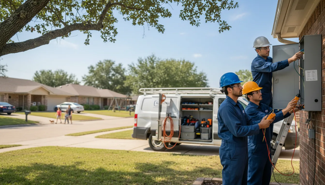 Certified electrician providing emergency electrical services in Slayden, TN